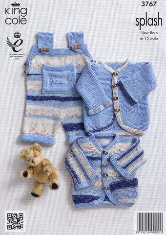 Baby Set in King Cole Splash DK and King Cole Big Value Baby DK (3767)
