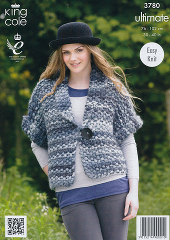 Ladys Waistcoat and Jacket In King Cole Ultimate (3780)