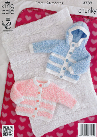 Jackets and Blanket in King Cole Cuddles with Chunky (3789)