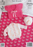 Cardigan, Bolero and Hat in King Cole Cuddles with DK ( 3790)