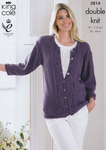 Sweater and Cardigan In King Cole DK (3814)