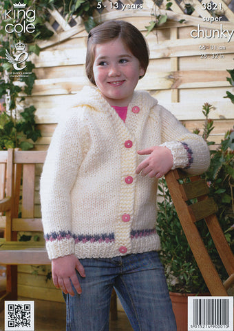 Jackets in King Cole Super Chunky (3821)