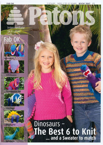 Dinosaurs and Sweaters in Fab DK by Patons (3847)
