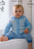 Blanket, Jackets and Hat in King Cole Chunky (3857)