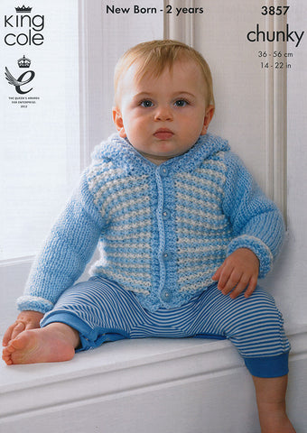 Blanket, Jackets and Hat in King Cole Chunky (3857)