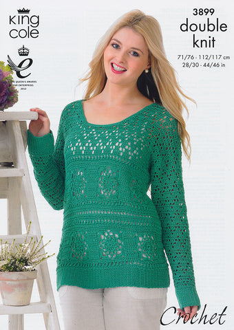 Sweater and Top in King Cole Giza Cotton Dk (3899)