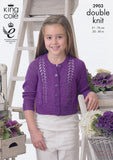 Cardigan and Waistcoat in King Cole Giza Cotton DK (3903)