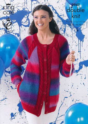 Cardigan and Sweater in King Cole Riot DK (3947)