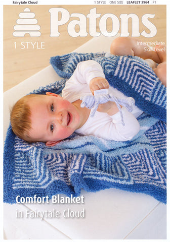 Comfort Blanket in Patons Fairytale Cloud (3964)