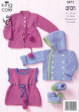 Baby Set in King Cole Comfort Aran (3972)