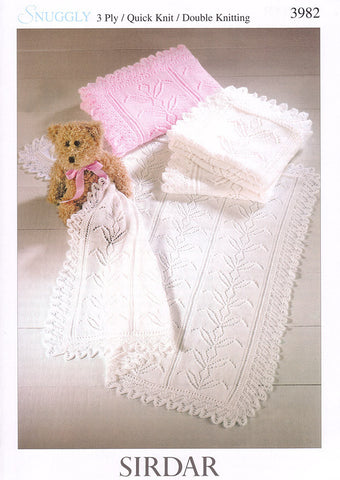 Shawls in Sirdar Snuggly 3 Ply, Quick Knit and DK (3982)