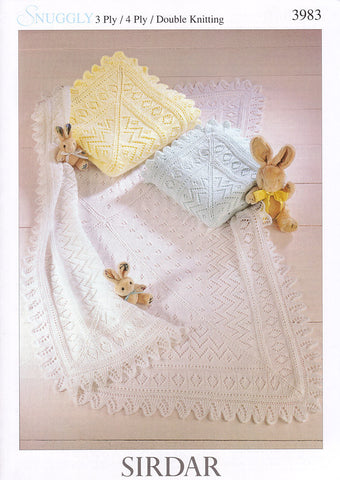 Shawls in Sirdar Snuggly 3 Ply, 4 Ply and DK (3983)