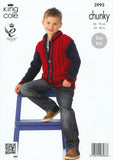 Boy's Jacket in King Cole Comfort Chunky (3993)