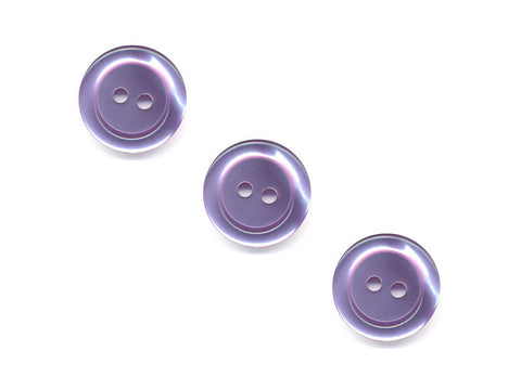 Rimmed  Round Buttons - Purple - 055