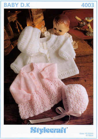 Jacket, Bonnet and Helmet in Stylecraft Wondersoft DK (4003)
