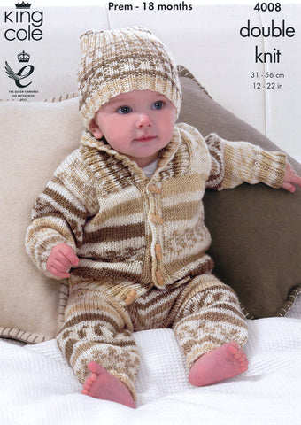 Outdoor Set in King Cole Cherish DK (4008)