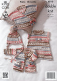Baby Set in King Cole Cherish DK (4010)