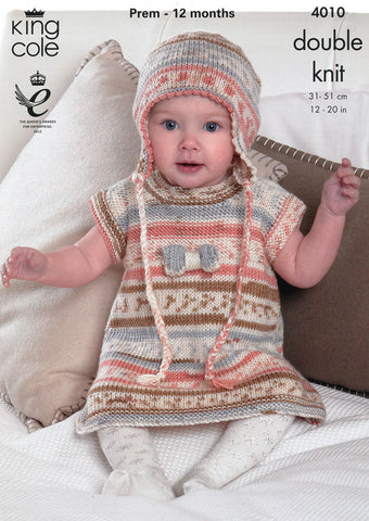 Baby Set in King Cole Cherish DK (4010)