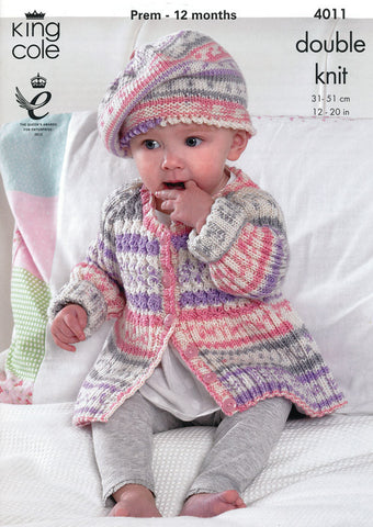 Baby Set in King Cole Cherish DK (4011)