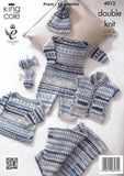 Baby Set in King Cole Cherish DK (4012)