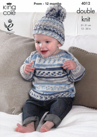 Baby Set in King Cole Cherish DK (4012)