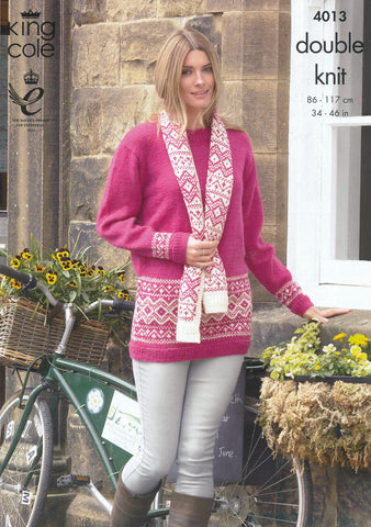 Coat, Tunic, Hat and Scarf in King Cole DK (4013)