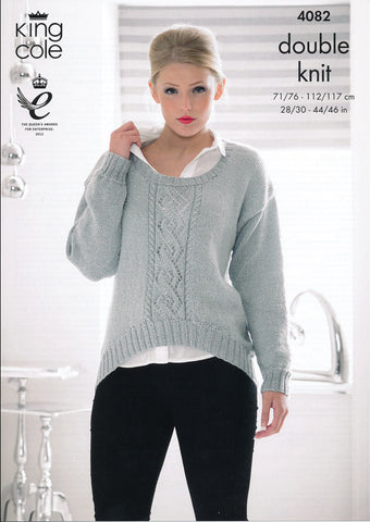 Sweater and Cardigan in King Cole DK (4082)
