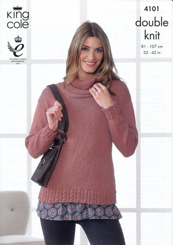 Hoodie and Sweater in King Cole DK (4101)