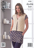 Cardigan and Waistcoat in King Cole DK (4102)