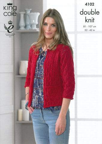 Cardigan and Waistcoat in King Cole DK (4102)