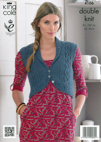 Cardigan and Bolero in King Cole DK (4106)