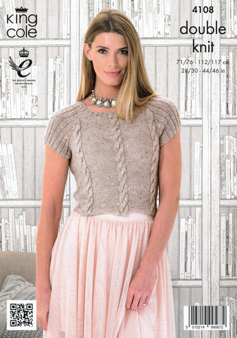 Top and Cardigan in King Cole Galaxy DK (4108)