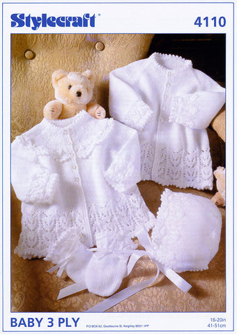 Jackets, Bonnet and Mitts in Stylecraft Wondersoft 3 Ply (4110)