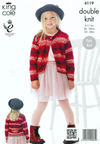 Cardigans in King Cole Spash DK (4119)