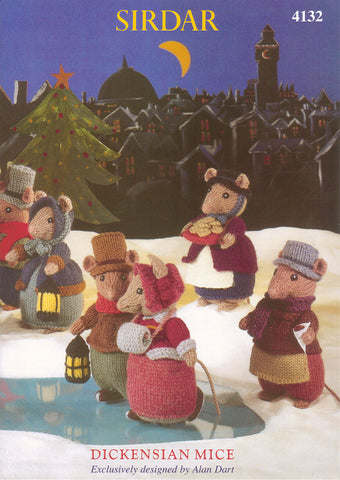 Dickensian Mice by Alan Dart in Sirdar Country Style DK (4132)