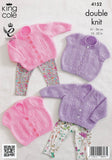 Baby Cardigans in King Cole Baby DK (4152)