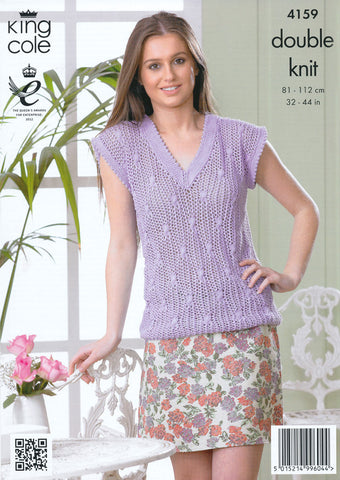 Cardigan and Top in King Cole DK (4159)