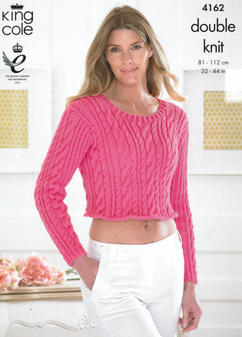 Sweater and Cardigan in King Cole DK (4162)