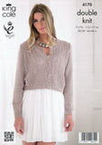 Cardigan and Sweater in King Cole Bamboo DK (4170)