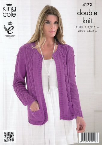 Jacket and Sweater in King Cole Bamboo DK (4172)