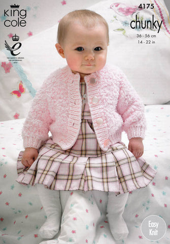 Cardigans and Waistcoats in King Cole Cuddles and Comfort Chunky (4175)