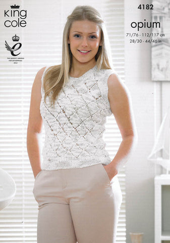 Sweater and Top in King Cole Opium (4182)