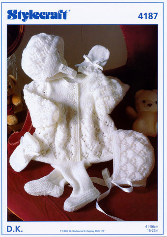Pram Set in Stylecraft Baby DK (4187)