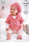 Babies Cardigans and Beret in King Cole Cherish and Cherished DK (4192)