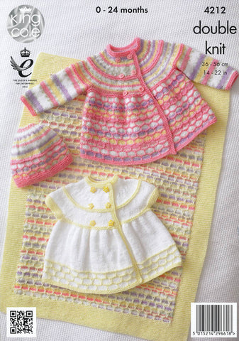 Jackets, Hat and Blanket in King Cole DK (4212)