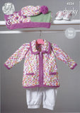 Blanket, Coat, Jacket and Hat in King Cole Comfort Chunky (4224)