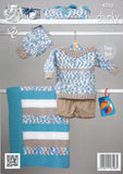 Blanket, Sweaters and Hat in King Cole Comfort Chunky (4226)