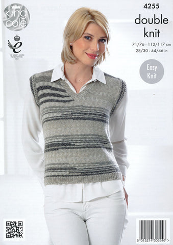 Slipover and Waistcoat in King Cole Drifter DK (4255)
