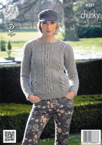 Sweaters and Hat in King Cole Magnum Chunky (4281)