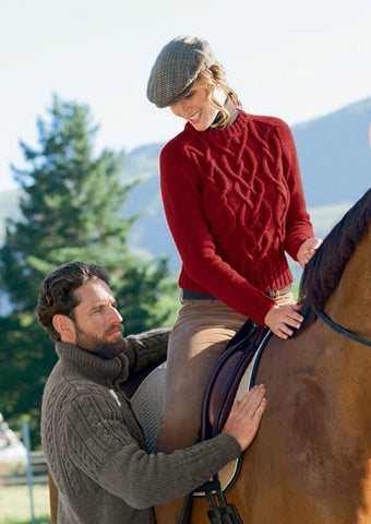 Short Cable Sweater in Bergere de France Magic+ (428.37)